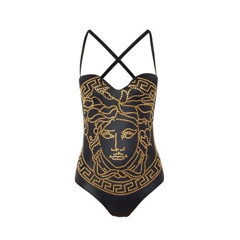 versace bathing suits|versace medusa bikini.